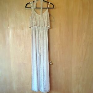Elegant Cream Maxi Dress